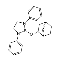 2-(((1R,2R,4S)-bicyclo[2.2.1]heptan-2-yl)oxy)-1,3-diphenyl-1,3,2-diazaphospholidine结构式