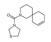 2-azaspiro[5.5]undec-9-en-2-yl(1,3-thiazolidin-3-yl)methanone结构式