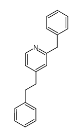 2-benzyl-4-phenethyl-pyridine Structure