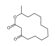 3-Oxo-13-tetradecanolide Structure