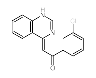 1-(3-chlorophenyl)-2-(3H-quinazolin-4-ylidene)ethanone Structure