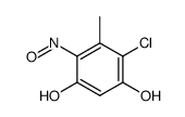 4-chloro-5-methyl-6-nitroso-resorcinol结构式