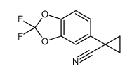 1-(2,2-difluorobenzo[d][1,3]dioxol-5-yl)cyclopropanecarbonitrile Structure