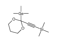 trimethyl-[2-(2-trimethylgermyl-1,3-dioxan-2-yl)ethynyl]silane Structure