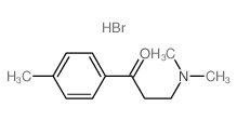 1-Propanone,3-(dimethylamino)-1-(4-methylphenyl)-, hydrobromide (1:1) structure