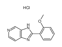 2-(2-Methoxy-phenyl)-3H-imidazo[4,5-c]pyridine; hydrochloride结构式