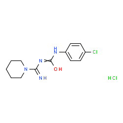 1-(4-CHLORO-PHENYL)-3-(IMINO-PIPERIDIN-1-YL-METHYL)-UREA HYDROCHLORIDE Structure