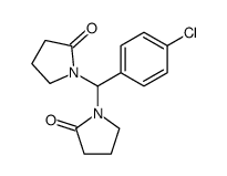 1-[(4-chlorophenyl)-(2-oxopyrrolidin-1-yl)methyl]pyrrolidin-2-one结构式