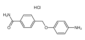 4-(4-Amino-phenoxymethyl)-benzamide; hydrochloride Structure