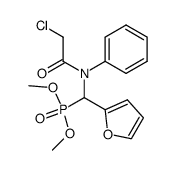 dimethyl [(chloroacetyl)anilino](2-furyl)methylphosphonate Structure