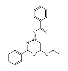 N-[6-Ethoxy-2-phenyl-5,6-dihydro-4λ4-[1,4,3]oxaselenazin-(4Z)-ylidene]-benzamide Structure