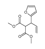 dimethyl 2-[1-(furan-2-yl)prop-2-enyl]propanedioate结构式