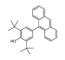 4-anthracen-9-yl-2,6-ditert-butylphenol结构式