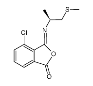(3Z/E)-4-chloro-3-{[(1S)-1-methyl-2-(methylthio)ethyl]imino}-2-benzofuran-1(3H)-one Structure