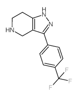 3-[4-(Trifluoromethyl)phenyl]-4,5,6,7-tetrahydro-1H-pyrazolo[4,3-c]pyridine结构式