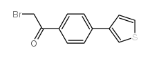 2-BROMO-1-(4-THIEN-3-YLPHENYL)ETHANONE Structure