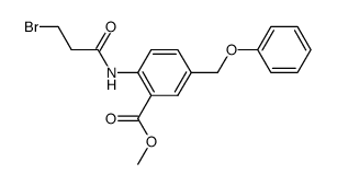 methyl 2-(3-bromopropanamido)-5-(phenoxymethyl)benzoate结构式