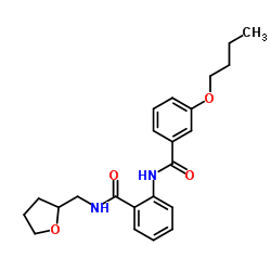 2-[(3-Butoxybenzoyl)amino]-N-(tetrahydro-2-furanylmethyl)benzamide Structure