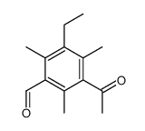 3-acetyl-5-ethyl-2,4,6-trimethylbenzaldehyde结构式