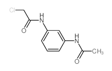 N-[3-(ACETYLAMINO)PHENYL]-2-CHLOROACETAMIDE结构式