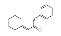 S-phenyl 2-cyclohexylideneethanethioate Structure