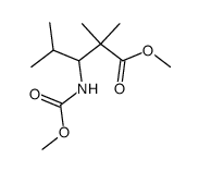 methyl 3-((methoxycarbonyl)amino)-2,2,4-trimethylpentanoate Structure