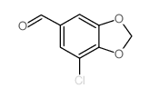 7-氯-苯并[1,3]二氧代-5-甲醛结构式