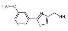 2-(3-甲氧基苯基)-噁唑-4-甲胺结构式