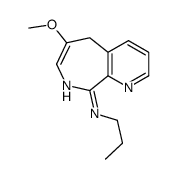 6-methoxy-N-propyl-5H-pyrido[2,3-c]azepin-9-amine结构式