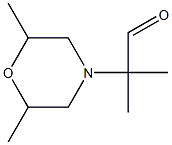 2-(2,6-dimethylmorpholino)-2-methylpropanal structure