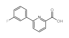 6-(3-氟苯基)-2-吡啶甲酸结构式