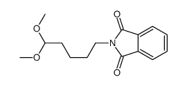 2-(5,5-dimethoxypentyl)isoindole-1,3-dione结构式