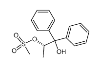 (S)-2-methanesulfonyloxy-1,1-diphenyl-1-propanol结构式