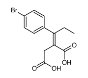 2-[1-(4-bromophenyl)propylidene]butanedioic acid Structure