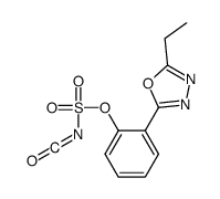 [2-(5-ethyl-1,3,4-oxadiazol-2-yl)phenyl] N-(oxomethylidene)sulfamate Structure