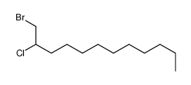 1-bromo-2-chlorododecane结构式