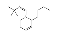 N-tert-butyl-1-(6-butyl-3,6-dihydro-2H-pyridin-1-yl)methanimine Structure