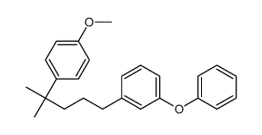 1-methoxy-4-[2-methyl-5-(3-phenoxyphenyl)pentan-2-yl]benzene Structure