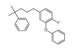 1-fluoro-4-(4-methyl-4-phenylpentyl)-2-phenoxybenzene结构式