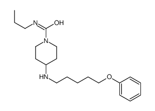 4-(5-phenoxypentylamino)-N-propylpiperidine-1-carboxamide Structure