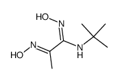 N-tert-Butyl-N'-hydroxy-2-[(E)-hydroxyimino]-propionamidine结构式