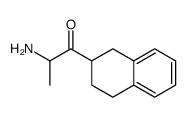 2-amino-1-(1,2,3,4-tetrahydronaphthalen-2-yl)propan-1-one结构式