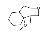 2b-methoxy-2a-methyl-2,3,4,5,6,6a,7,7a-octahydroindeno[2,1-b]oxete Structure