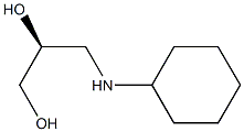 (S)-3-(cyclohexylamino)propane-1,2-diol结构式