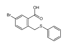 5-bromo-2-(phenylsulfanylmethyl)benzoic acid Structure