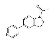 1-acetyl-5-(4-pyridinyl)indoline结构式