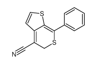7-phenyl-5H-thieno[2,3-c]thiopyran-4-carbonitrile结构式