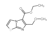 咪唑[2,1-B]噻唑-5-羧酸-6-(甲氧甲基)-乙酯结构式