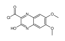 6,7-dimethoxy-3-oxo-4H-quinoxaline-2-carbonyl chloride Structure