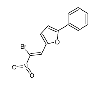 2-(2-bromo-2-nitroethenyl)-5-phenylfuran结构式